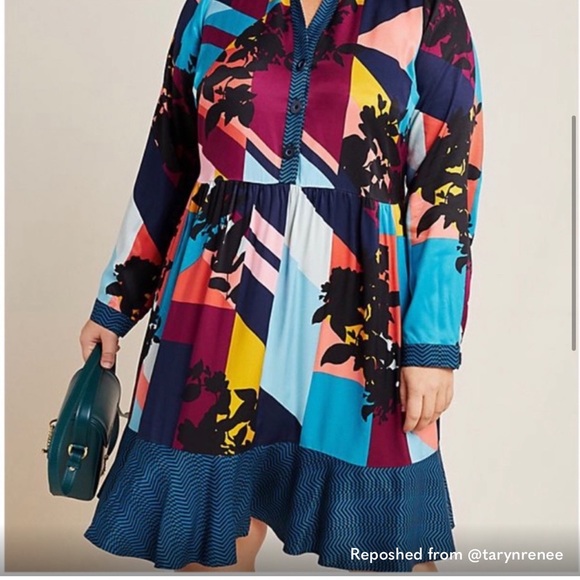 EUC Anthropologie Maeve Patchwork Dress - Picture 4 of 11